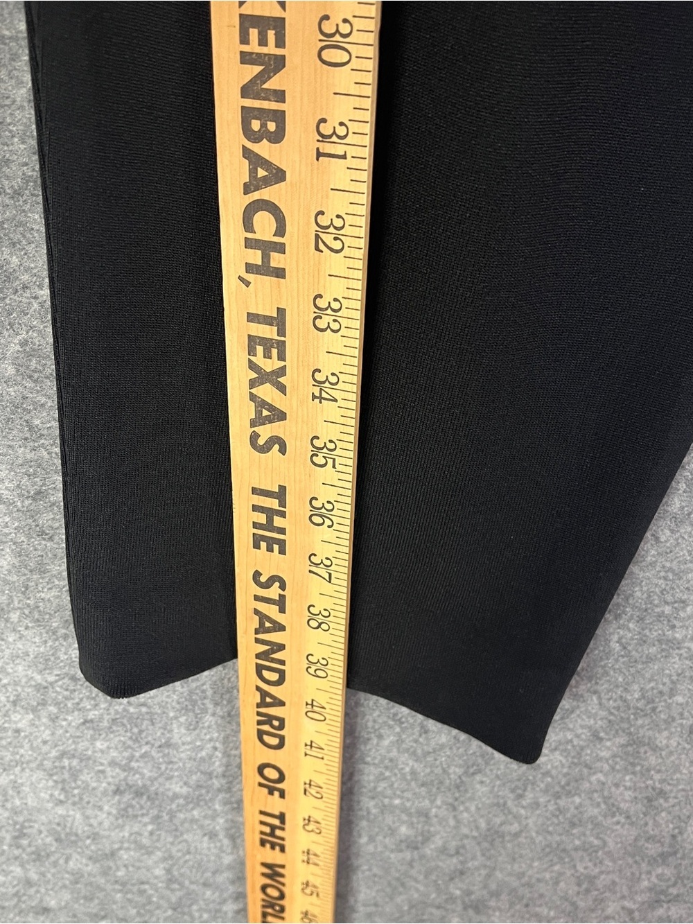 EXCLUSIVELY MISOOK Black Knit Stretch Elastic Waist Straight Leg Pants M - Picture 11 of 11